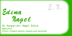 edina nagel business card